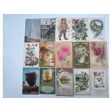 Vtg/Antique Illustrated Postcards & Greeting Cards
