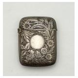 Vintage Sterling Silver Match Safe Marked H.G.