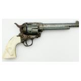 VTG Miniature Die-cast Western-style Revolver Toy