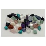 Lot of Multicolored Tumbled Stones