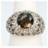 Sterling Silver Smoky Quartz Ring