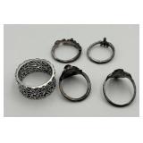 Silver-tone Fashion Rings