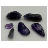 Lot of Tumbled Amethyst Stones