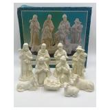 VTG Jade Collection Porcelain Nativity