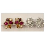 2 Pairs of Beautiful "Monet" Ear Clips