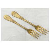 Pair of Mepra Casablanca Oro 18/10 Serving Forks