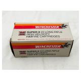 500 Winchester Super-X 22 LR Rimfire Cartridges