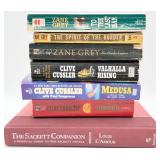 7 Books, Clive Cussler, Zane Grey & Louis L
