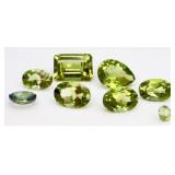 Mix of Peridot Gemstones