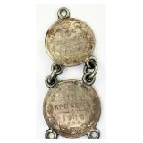 1913 2 Coin Russian Empire Pendant