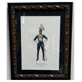 Pair Framed British Military Uniform Prints