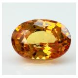 TRTD Yellow/Orange Sapphire 1CT MIN 7X5MM OV