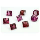 8 Rhodolite Garnet .60CT AVG 5MM