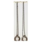 2 Silver-tone Necklaces