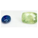 2 Gemstones: Kyanite & Prehnite