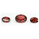 3 Garnet Gemstones