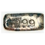VTG 1OZ .999 Fire Silver Poured Loaf Silver Bar