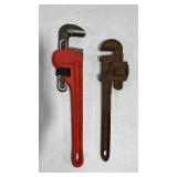 2, 14ï¿½ heavy-duty adjustable steel pipe wrenches