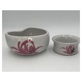 Vtg Studio Pottery Bowls Stoneware w/Maker