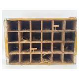 VTG Wooden 24-Cubby Sorter Coca Cola Wooden Box