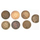7 Indian Head Pennies