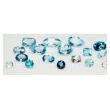 Mix of Blue Topaz Gemstones