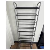 10-Tier Metal Shoe Tower