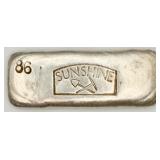 Rare VTG Sunshine Mining 3.25 Troy oz Silver Bar