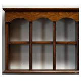 Vintage Wood 6-Cubby Wall Display Shelf