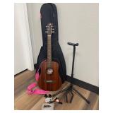 Luna Safari Series Muse  Acoustic Guitar w/Gig Bag