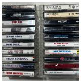 20 Misc Music Cassettes w/ Storage Case