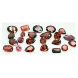 Mix of Garnet Gemstones