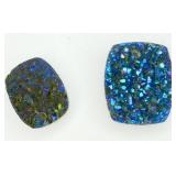 2 Drusy Quartz Gemstones