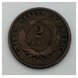 1870 U.S. 2 Cent Coin