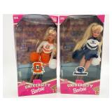 Vintage Mattel University Cheerleader Barbie Dolls