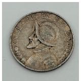 1947 Republica de Panama 90% Silver Coin