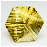 Lemon Quartz Approx. 14CT 16X16MM Hexagon