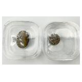 2 Drusy Quartz Gemstones