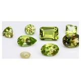 Mix of Peridot Gemstones