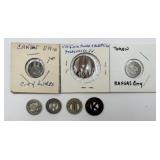 7 Vtg. Railway & Public Service Tokens