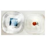 2 Gemstones: Fire Opal & Tourmaline