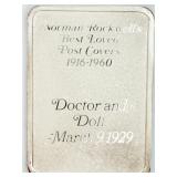 Norman Rockwellï¿½s Doctor & Doll 1oz Silver Bar