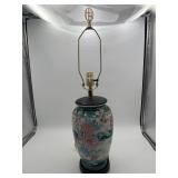 Vintage Chinese Famille Rose Porcelain Table Lamp