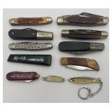 11 Miscellaneous Vtg. Pocket Knives