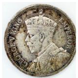 1934 New Zealand George V 3 Pence(3d) Silver Coin