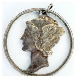 Mercury Dime Pendant 90% Silver