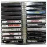 20 Misc Music Cassettes w/ Storage Case