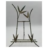 VTG Green Metal Faux Bamboo Tabletop Picture Easel