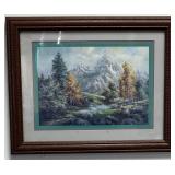 Lee K. Parkinson Framed Mountain Landscape Print