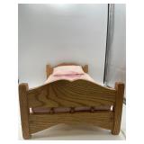 Miniature Doll Bed w/Mattress